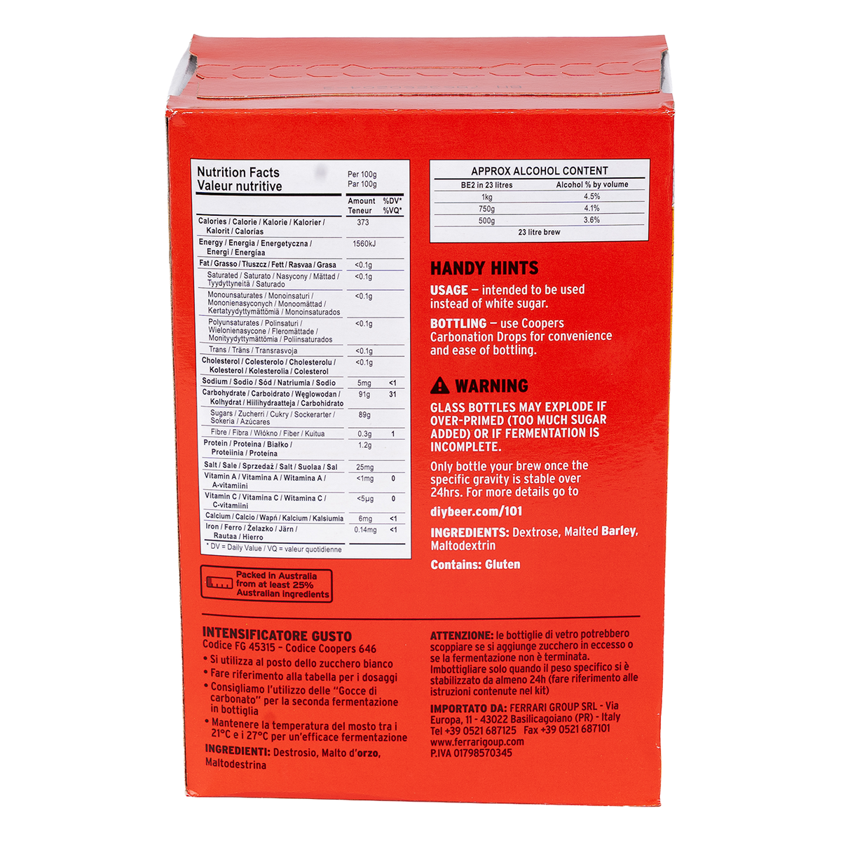 Coopers Brew Enhancer 2-4/Case